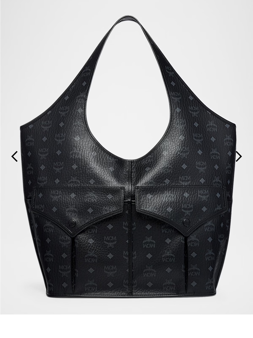 MCM Leni XL Visetos Monogram Shopper Tote Bag